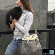 Laad afbeelding in galerij-viewer, shoulder strap Dog Travel Bed