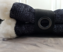 Load image into Gallery viewer, black/night blue, stylish dog travel bed